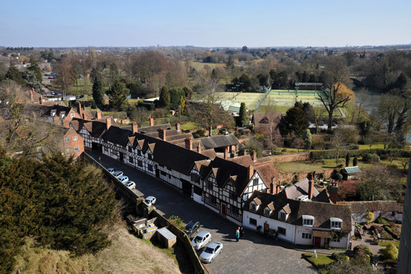 Mill Street from the Caesar Tower, Warwick Castle