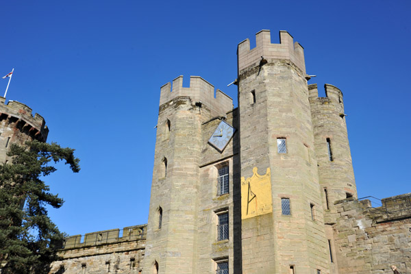 The Gatehouse of Warwick Castle from the courtyard