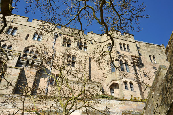 South face of the palace of Warwick Castle