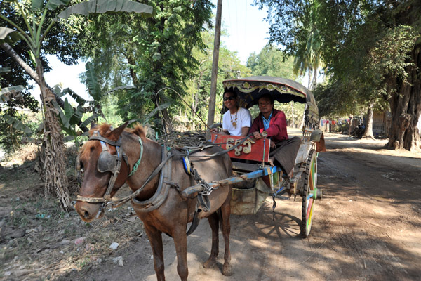 Horse cart is standard transport in Inwa, but a bit of a pain to stop and take photos