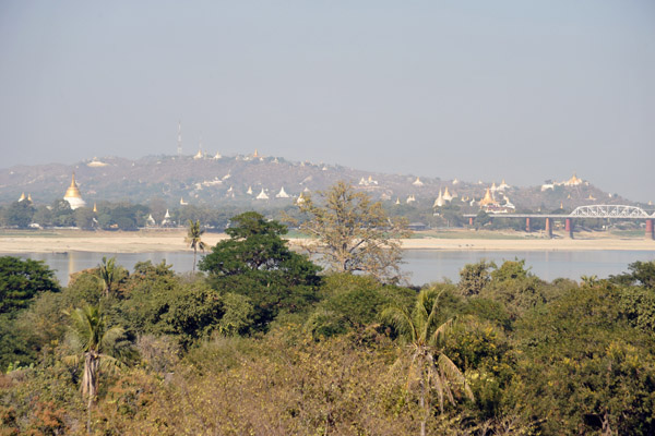 View from Nanmyin Tower across the Irrawaddy River to Sagaing, another ancient capital and our next destination after Inwa