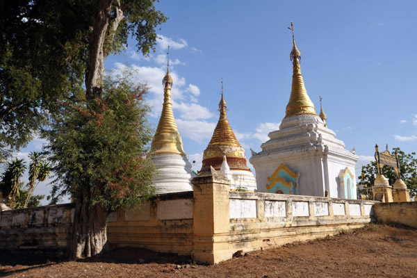 Stupas surrounding the Brick Monastery, Inwa
