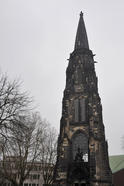 Tower of the Christuskirche left standing after the chuch was bombed in 1943
