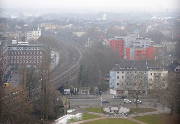 View of Bochum from the tower of the Deutsches Bergbau-Museum