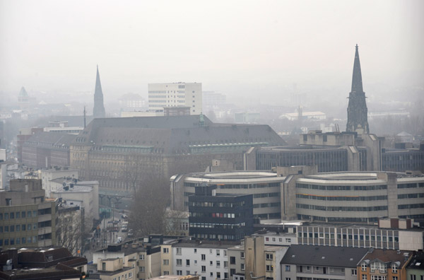 View of Bochum from the tower of the Deutsches Bergbau-Museum