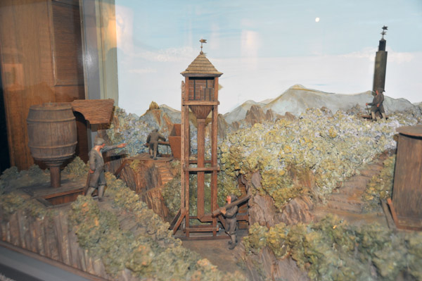 Model of a pre-industrial age mine