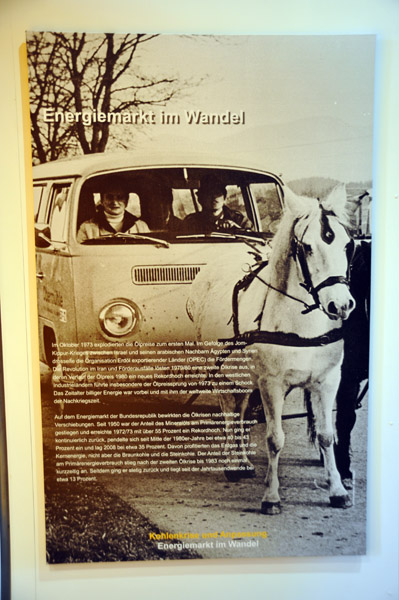 Horse-drawn VW camper, 1973 oil crisis