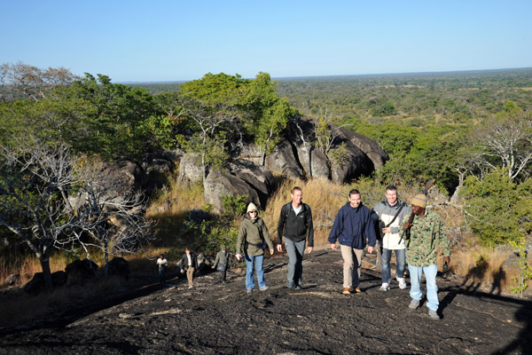 Climbing the koppie at Puku Pan