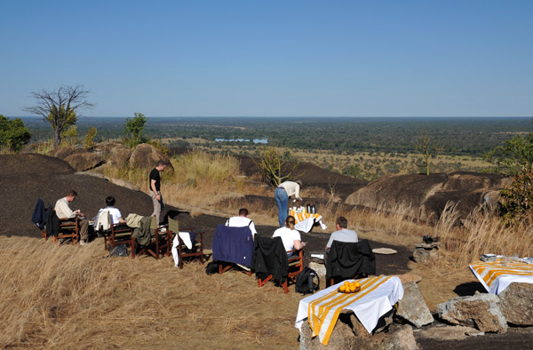 Breakfast on top of the koppie, Puku Pan