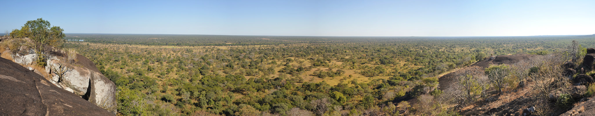 Panoramic view from the koppie above Puku Pan