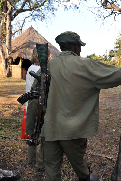 Armed ranger at McBride's Camp