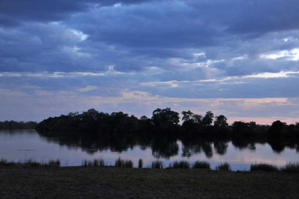 Kafue River in the evening from McBride's Camp