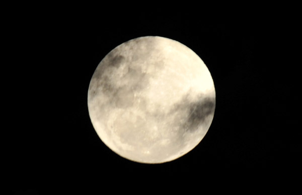 Full moon, Kafue National Park, Zambia