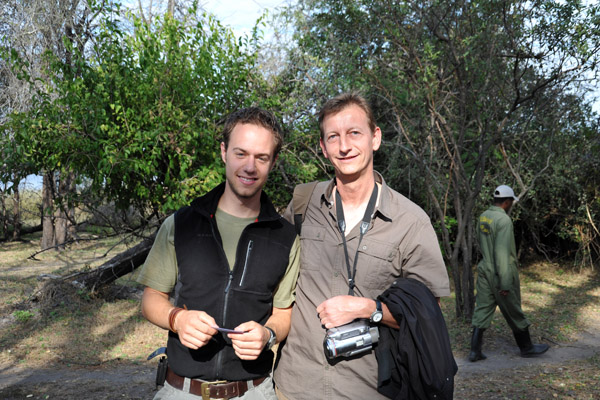 Ralph and the Dutch guide of the two Italian guests at the lodge that were not in our group