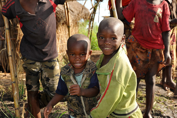 Zambian children, Bangweulu Swamps