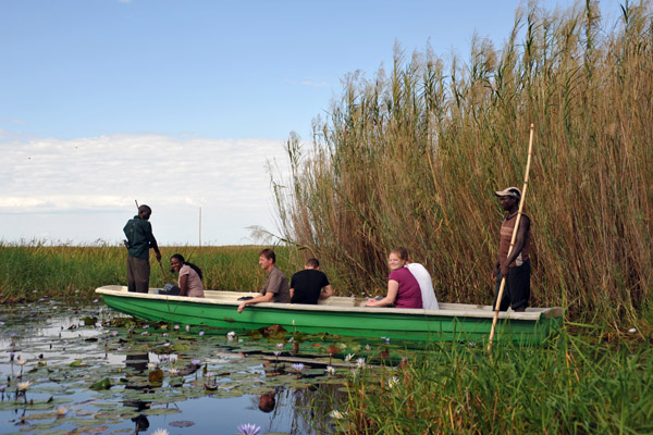Boat from Shoebill Camp, Bangweulu Swamp