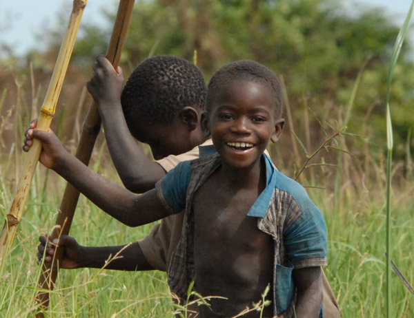 Zambian boys, Bangweulu Swamps