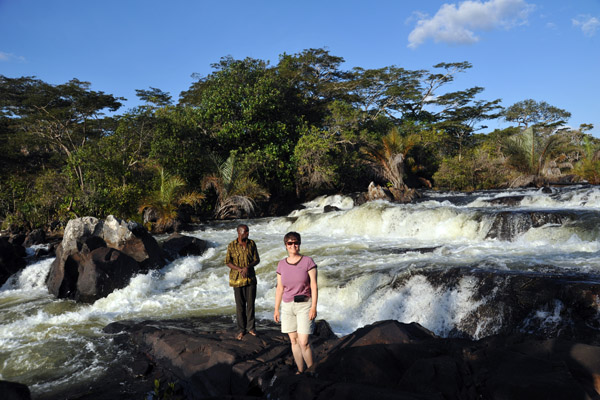Nicole at Chusa Falls, Mansha River