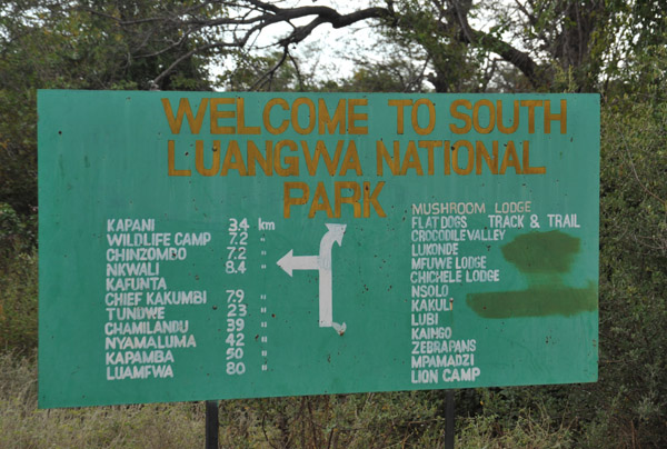 South Luangwa National Park is served by two dozen camps and lodges
