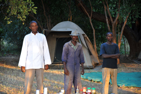 Staff of Wildlife Camp's bush camp