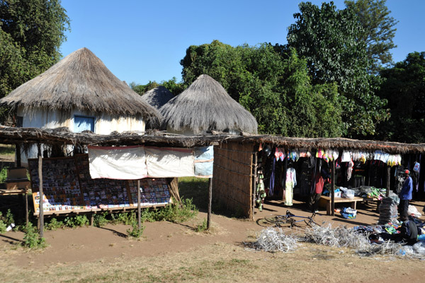 Roadside market stalls, Mfuwe