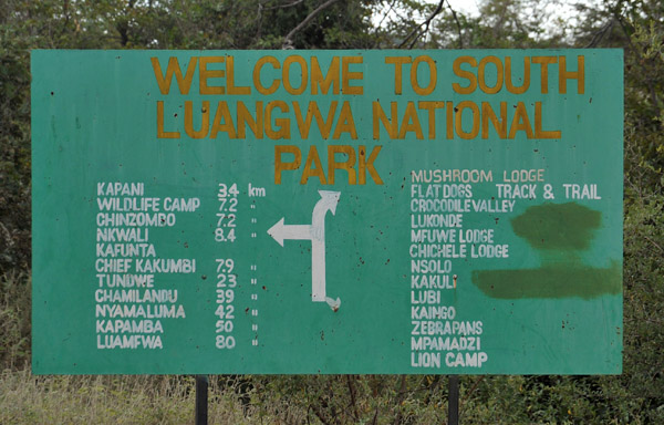 Welcome to South Luangwa National Park - many camps and lodges to choose from