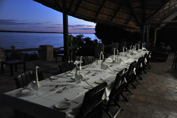 Dinner at Mvuu Lodge