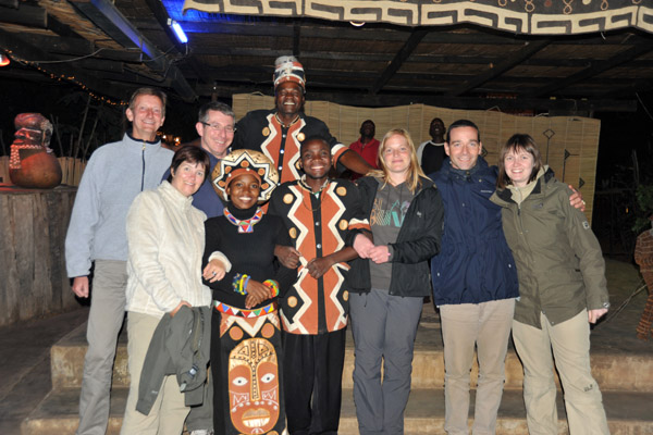 Group photo with the staff, Ngoma Zanga African Restaurant