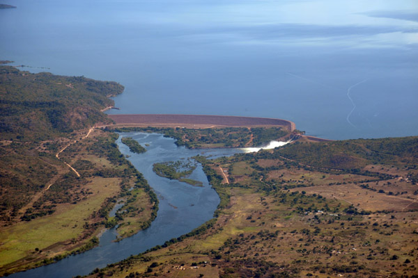 Itezhi Tezhi Dam, built 1974-1977 on the Kafue River