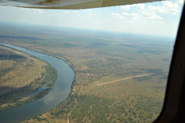 Lufupa Camp Airstrip (not on Google Earth, Jul 2010)  S14 36.5/E026 10.5)