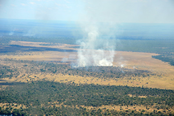 Bushfire, Kafue National Park, May 2010