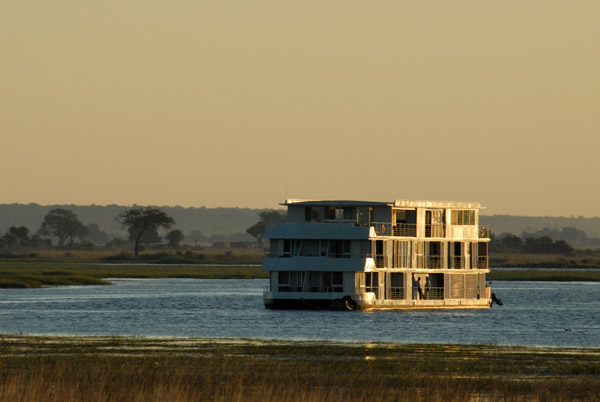Large Namibian houseboat, Chobe River