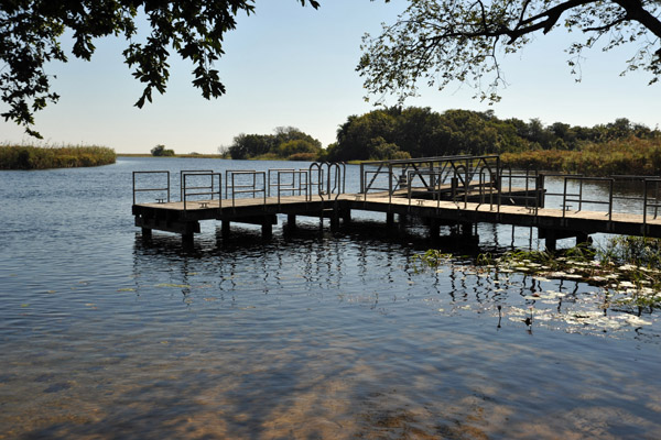 Dock on the Okavango River, Seronga