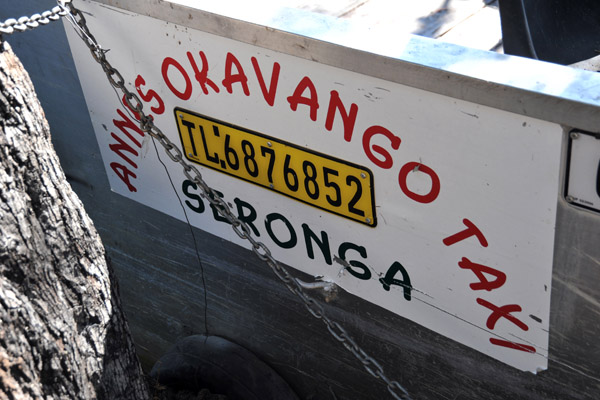 Anne's Okavango Taxi - boat service at Seronga