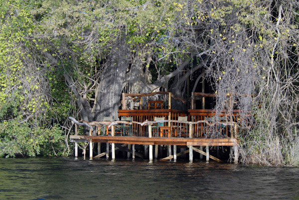 The terrace at Guma Lagoon Camp