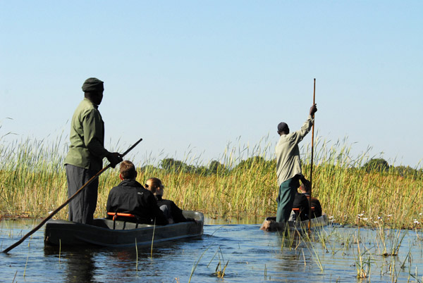 ...but as the annual flood progresses, most of the wildlife retreats southwards as the water rises