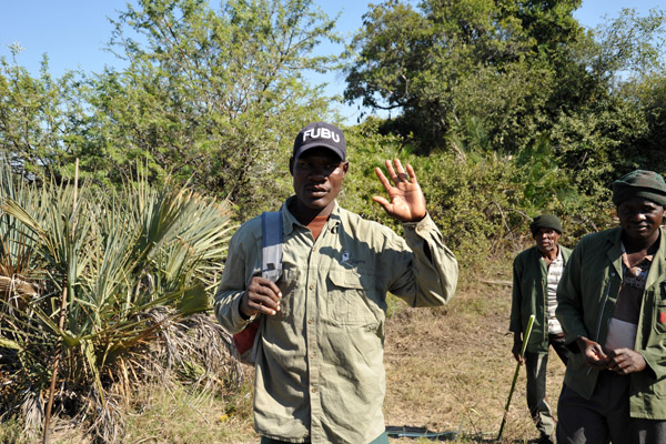 One of the mokoro polers led us on a walk around the island