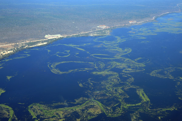 Chobe River with very high water level, June 2010