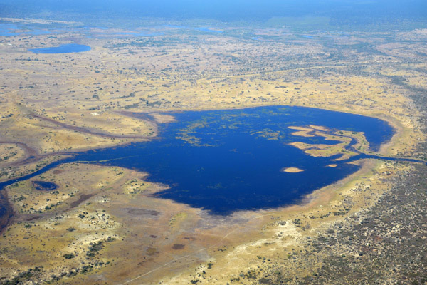 Water-filled pan 6 km NNW of Kataba (S18 07 / E24 24), Chobe National Park