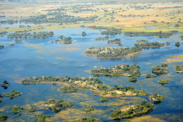 The Okavango Delta is the world's largest inland delta