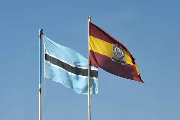 Flag of Botswana, Kasane Airport