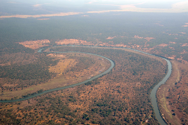 Big bend in the Kafue River near St. Anthony's Mission, Copperbelt Province (S13 24/E027 47)