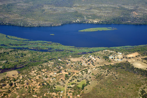 Zambezi River just east of Chiawa