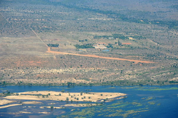 Zimbabwean Airstrip east of the bridge at Chirundu