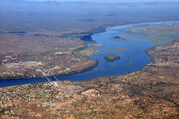 Zambezi River at Chirundu, Zambia