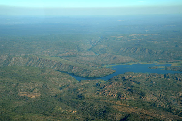 Zambezi River Gorge upstream from the Lukos Confluence