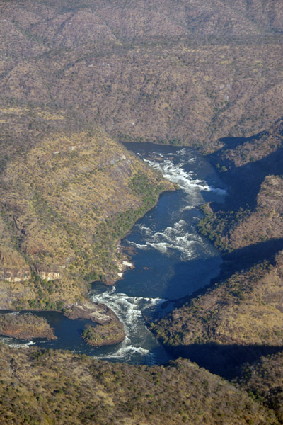 Zambezi River rapids beyond the Day 1 takeout