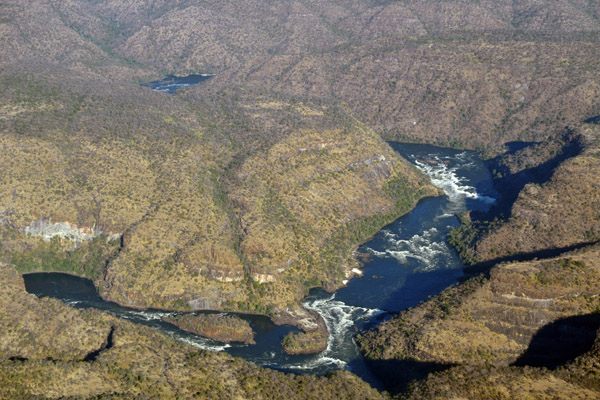 Zambezi River Rapids 24.5km (direct) from the Victoria Falls Bridge