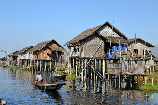 Stilt village, Inle Lake