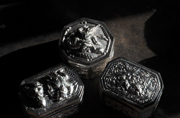 Silver boxes, Sein Damati Gold & Silver Smith, Ywama